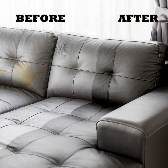 Набор ухода за диванами из гладкой кожи Чистильщик и питатель для кожи Премиум Набор уборки мебели из гладкой кожи Полный уход за диванами, стульями и напольной обшивкой из гладкой кожи 4