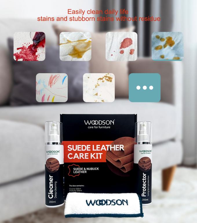 Набор ухода за диванами из кожи из шерсти и шерсти Спрей и защитник для очистки шерсти и шерсти экологически чистый Набор для очистки шерсти и шерсти 3