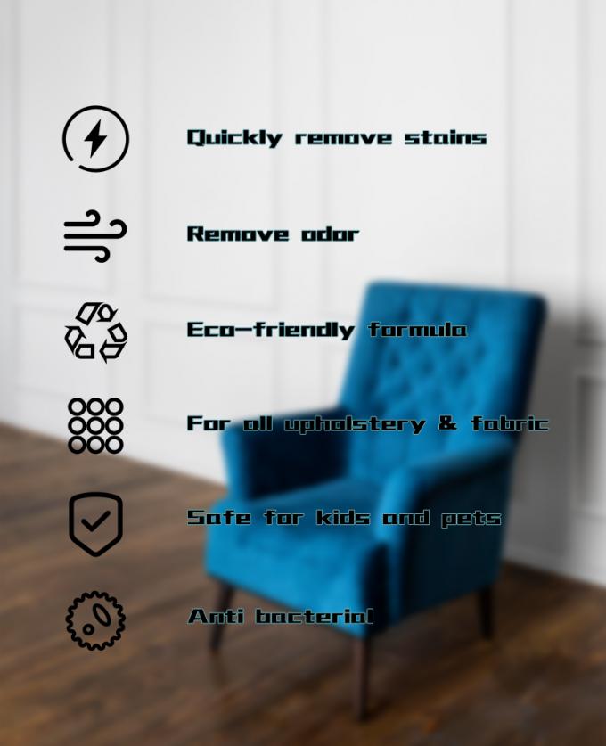 Ткань Уход за мебелью Комплект автокресла Белая ткань Диваны Чистильщик мыло Жидкий спрей Ткань Чистильщик и дезодорант 1